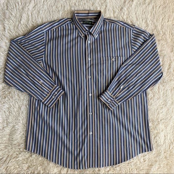 Orvis 100% Cotton Long Sleeve Button Down Shirt - Picture 2 of 11